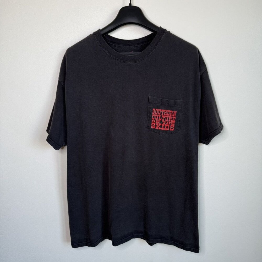 Vintage Southern Culture On The Skids Band T-Shirt Hanes Tag XL Rare 90s Black